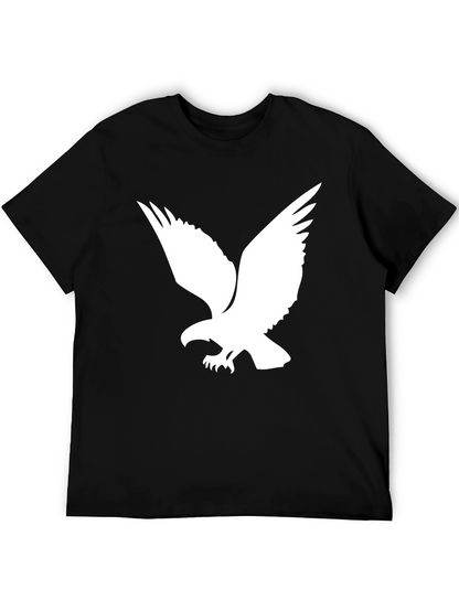 Black T-Shirt with Eagle Graphic
