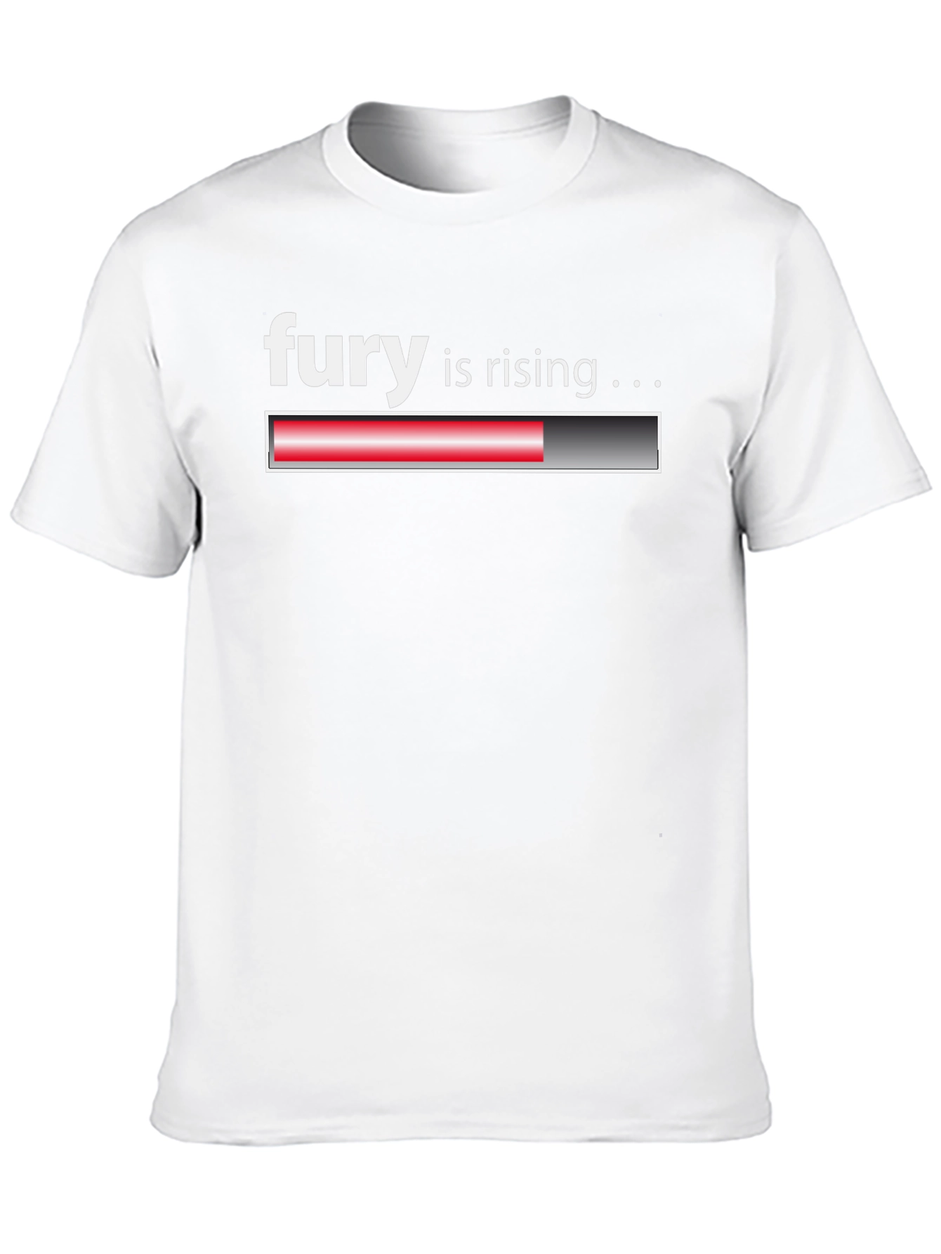 Fury is Rising Loading Bar Black T-Shirt