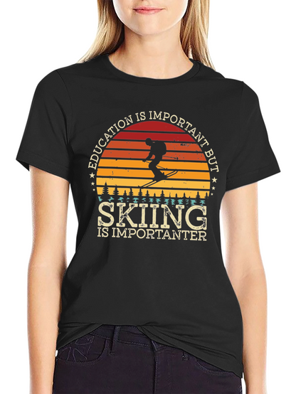 Skiing is Importanter Tee