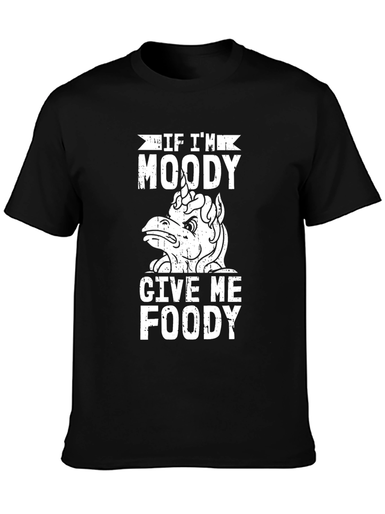 Moody Unicorn Food T-Shirt
