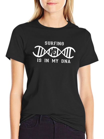 Surfing DNA Black T-Shirt - Mens