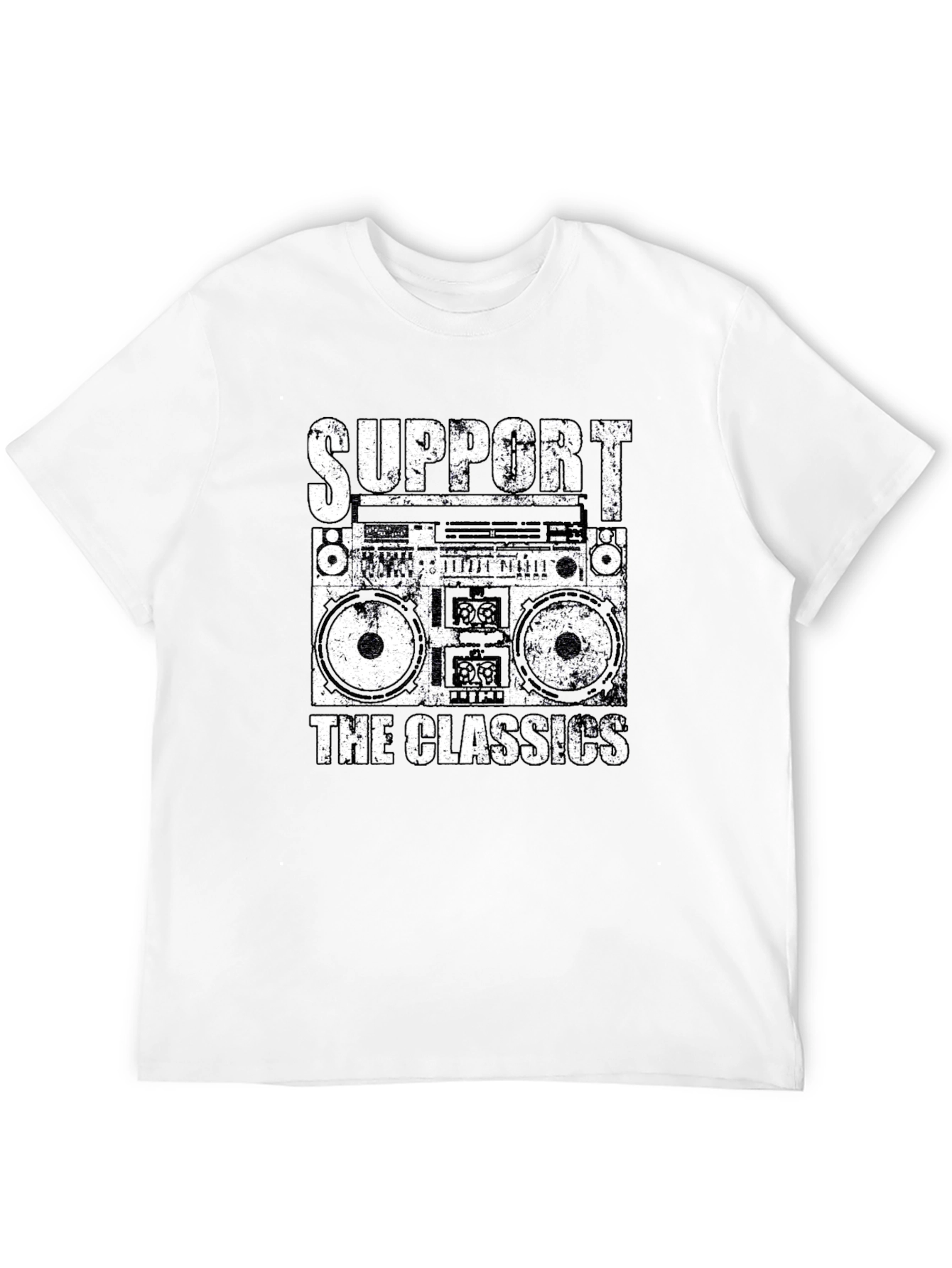 Retro Boombox T-Shirt - Support the Classics!