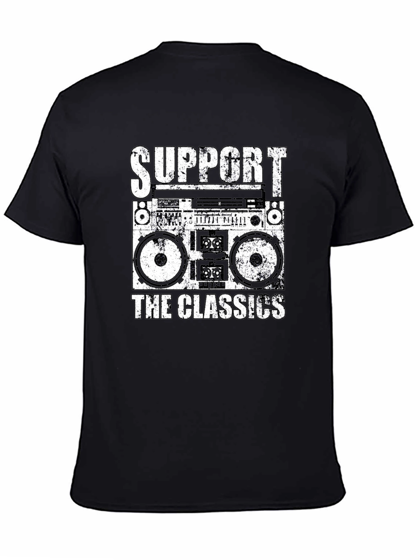 Retro Boombox T-Shirt - Support the Classics!