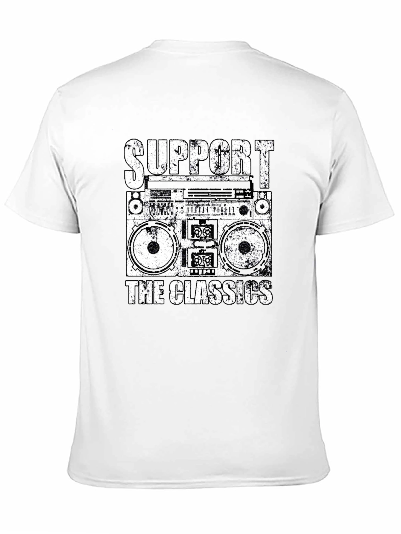 Retro Boombox T-Shirt - Support the Classics!
