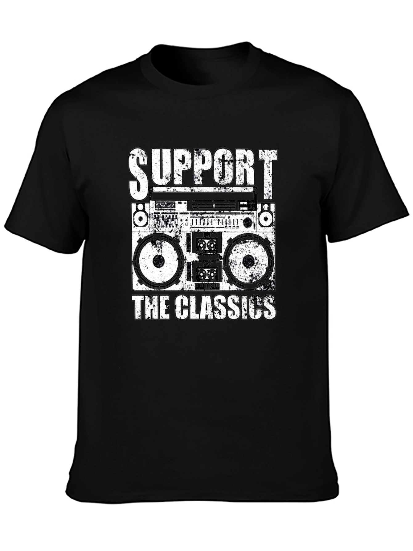 Retro Boombox T-Shirt - Support the Classics!