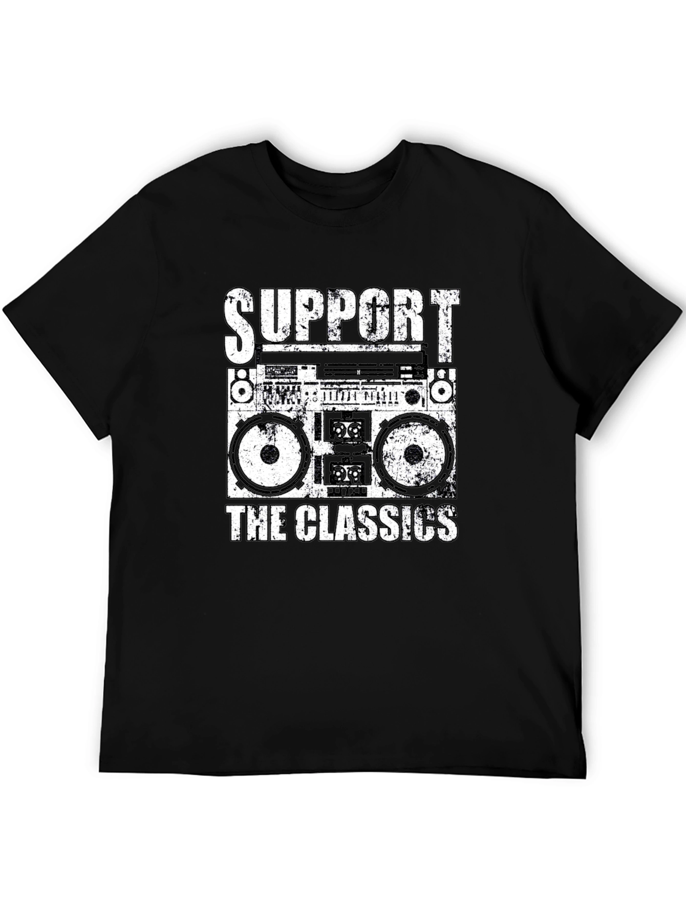 Retro Boombox T-Shirt - Support the Classics!