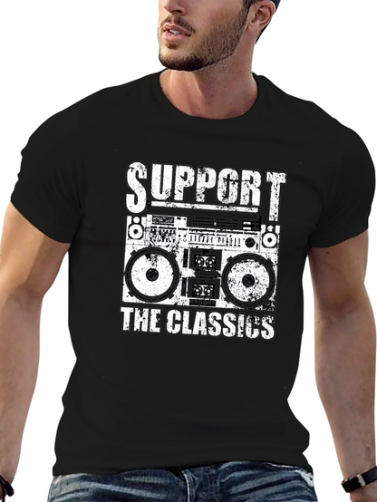 Retro Boombox T-Shirt - Support the Classics!