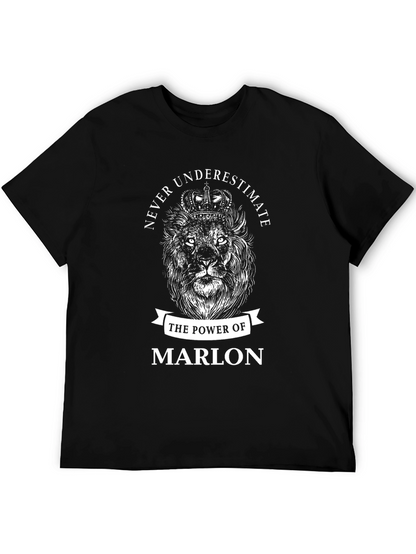 Never Underestimate Marlon Lion T-Shirt