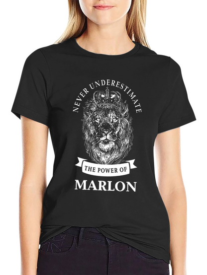 Never Underestimate Marlon Lion T-Shirt