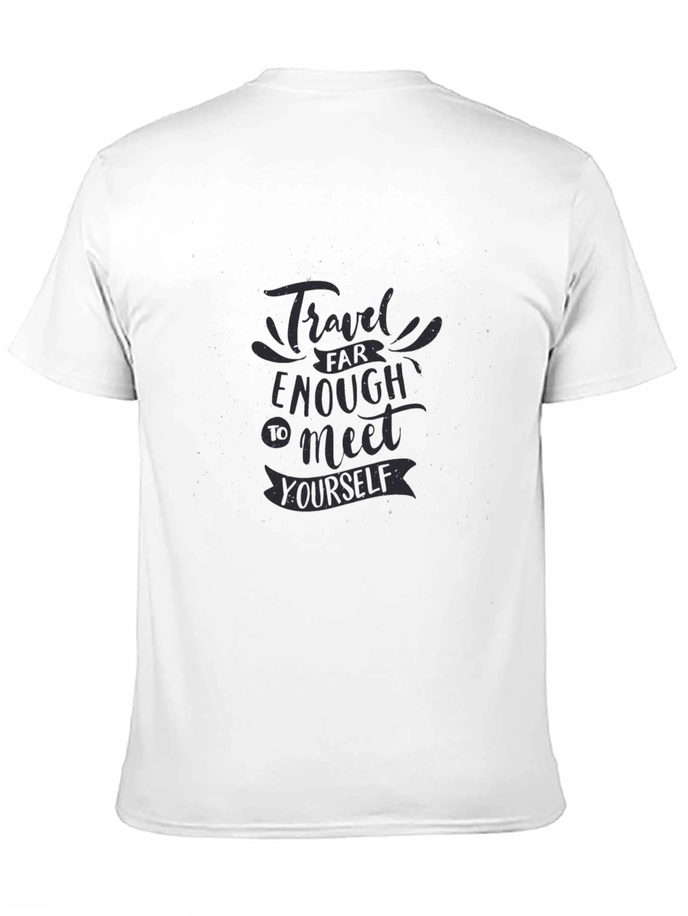 Travel Far Enough Graphic Tee - Soft Black Shirt