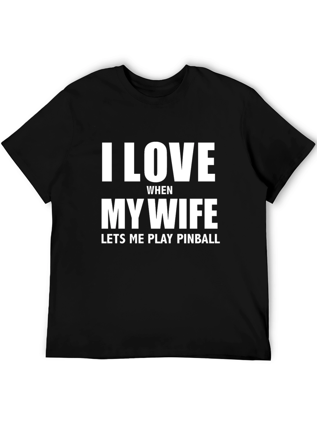 I Love My Wife Pinball Graphic T-Shirt