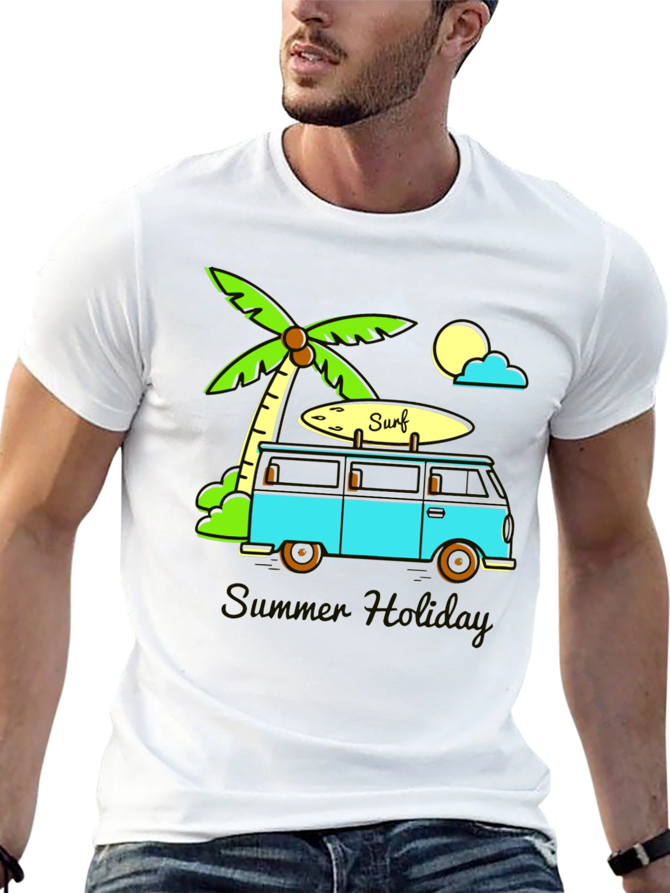 Summer Holiday Graphic Tee - Beach Vibes