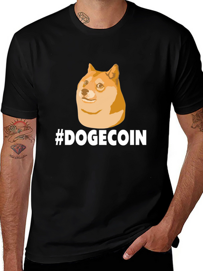 DogeCoin T-Shirt - Black Crypto Meme Tee