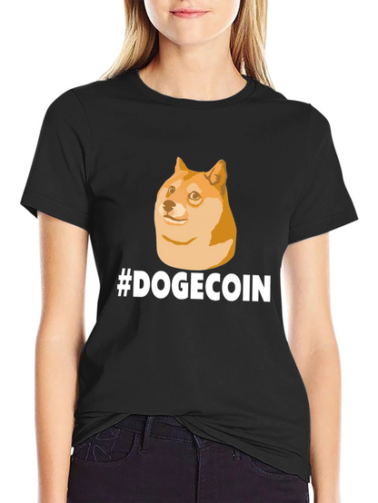 DogeCoin T-Shirt - Black Crypto Meme Tee