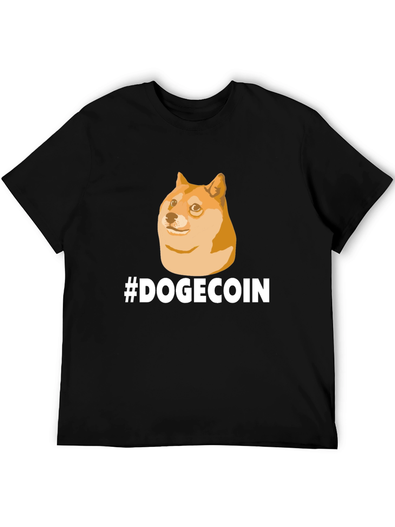DogeCoin T-Shirt - Black Crypto Meme Tee