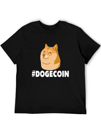 DogeCoin T-Shirt - Black Crypto Meme Tee