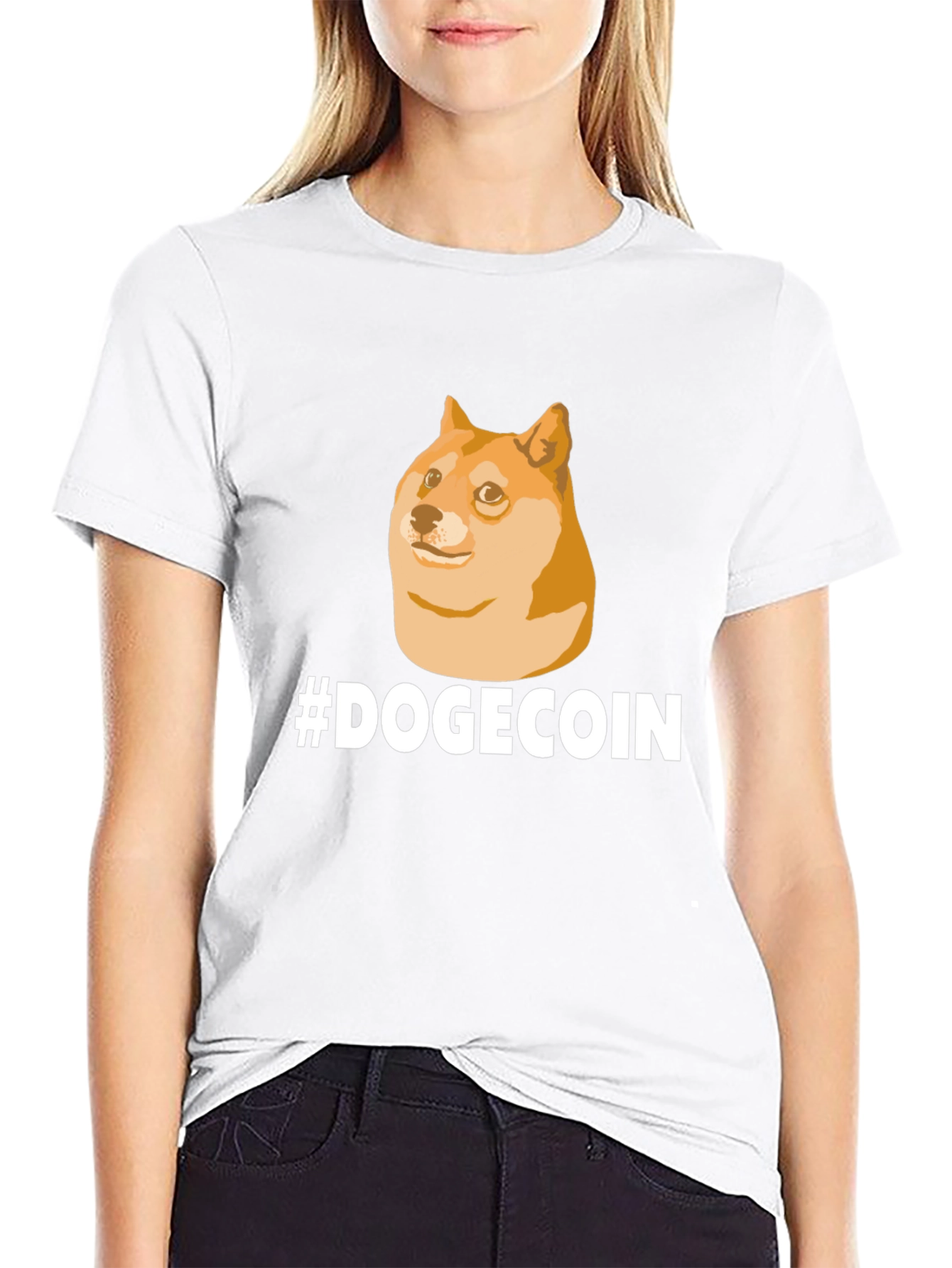 DogeCoin T-Shirt - Black Crypto Meme Tee