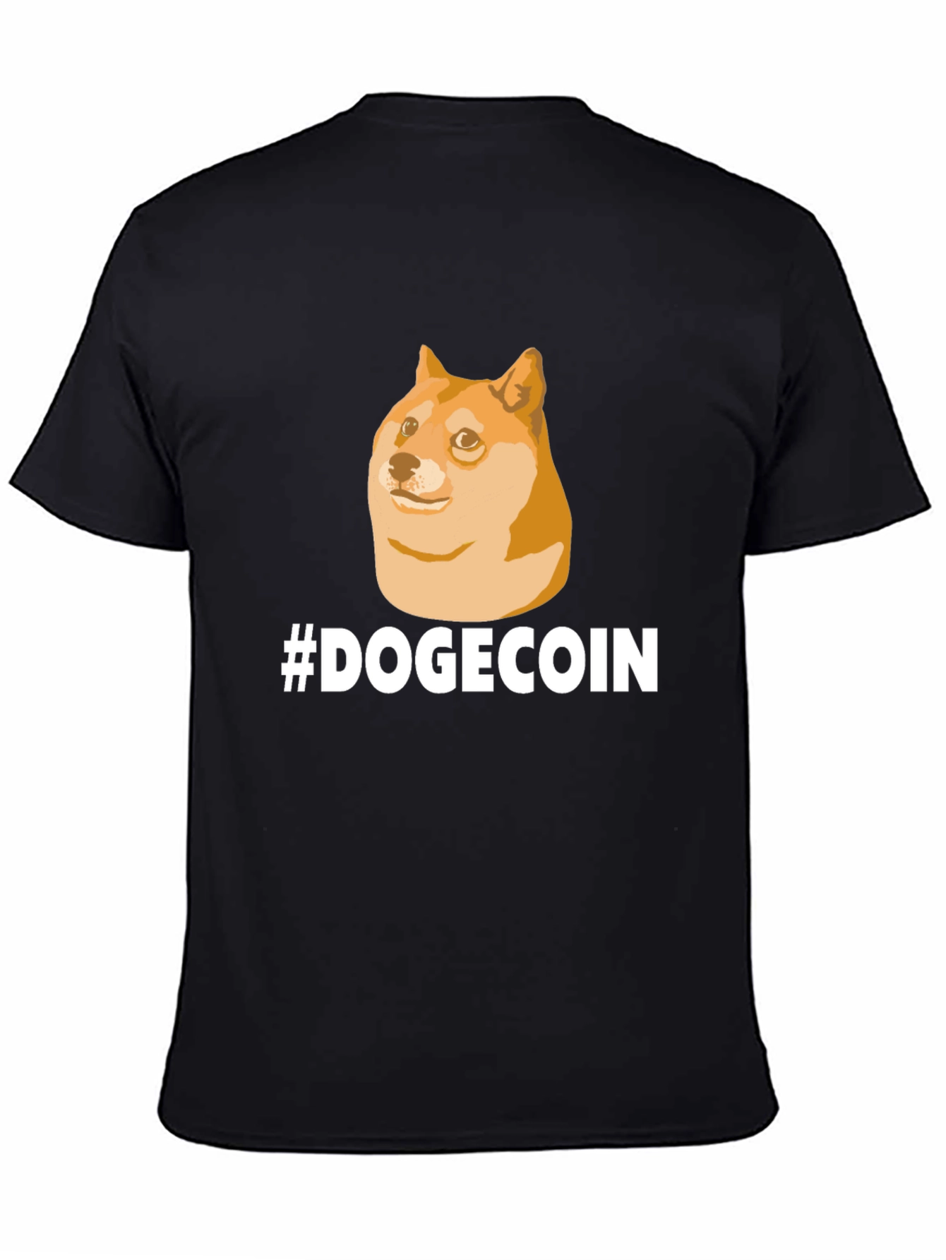 DogeCoin T-Shirt - Black Crypto Meme Tee