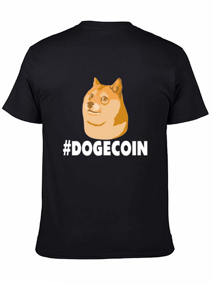 DogeCoin T-Shirt - Black Crypto Meme Tee