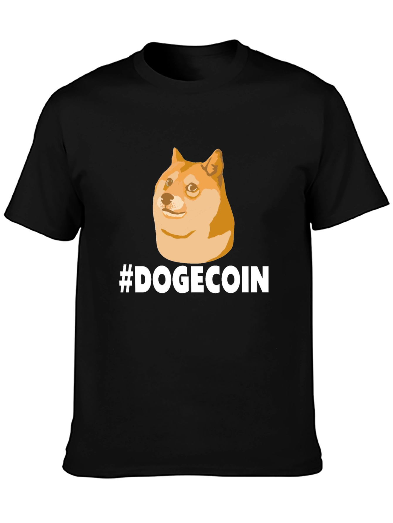 DogeCoin T-Shirt - Black Crypto Meme Tee
