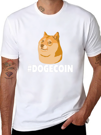 DogeCoin T-Shirt - Black Crypto Meme Tee