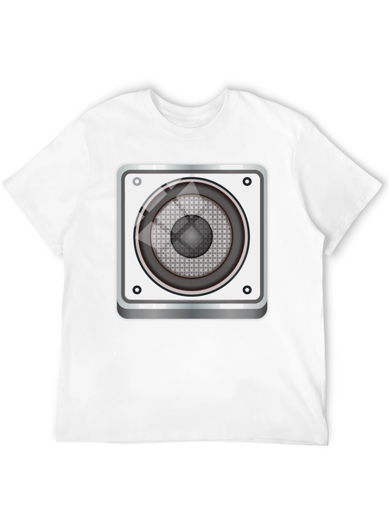 Speaker Graphic Print Black T-Shirt