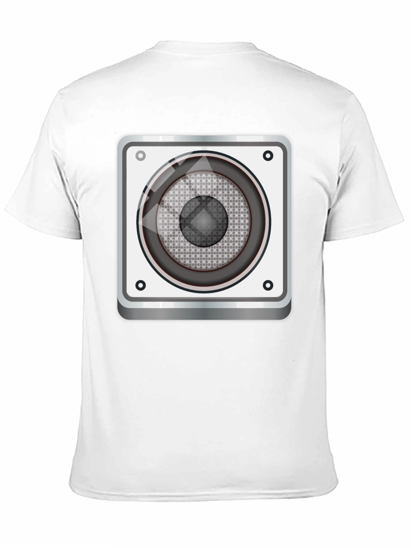 Speaker Graphic Print Black T-Shirt