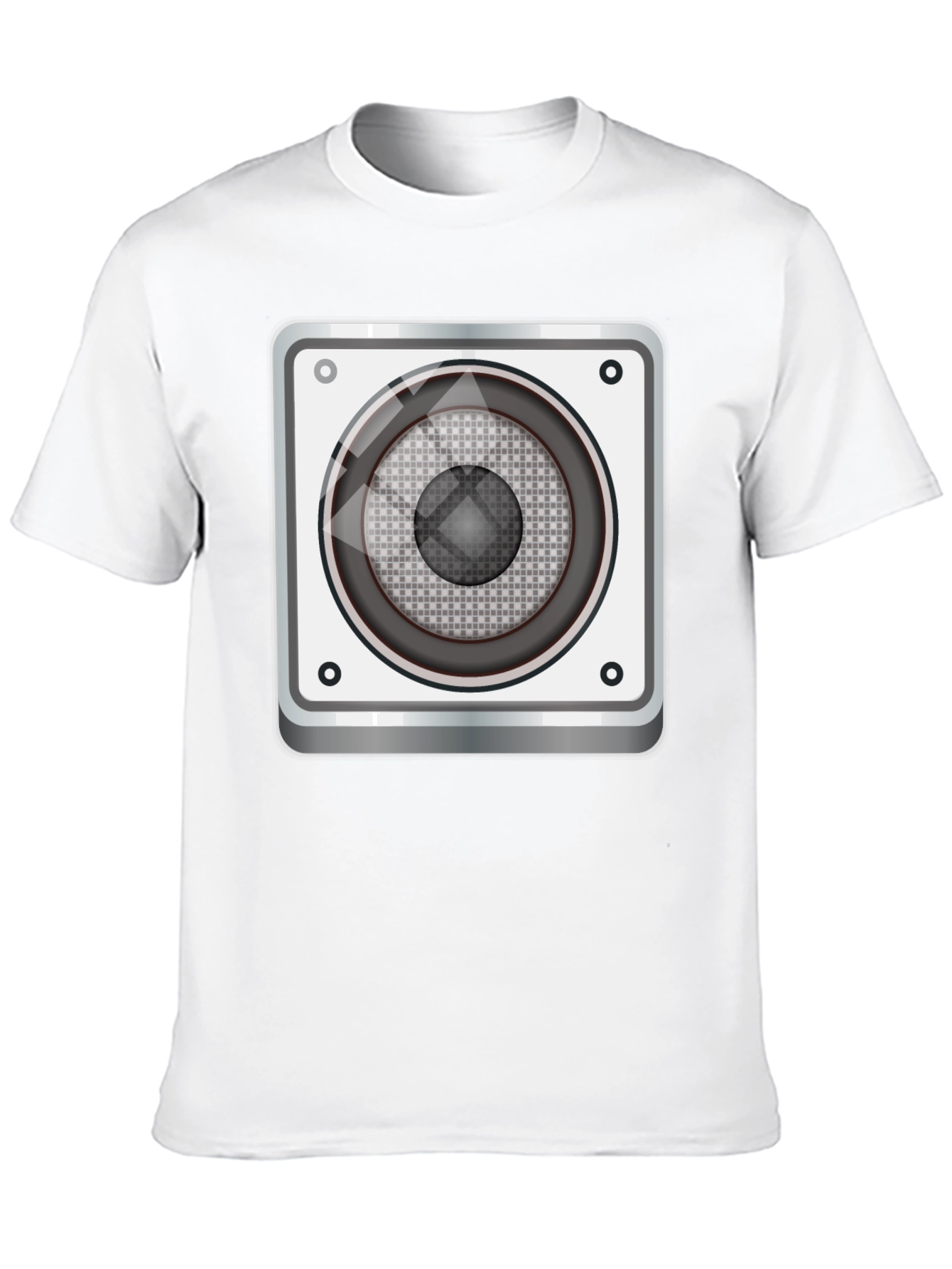 Speaker Graphic Print Black T-Shirt