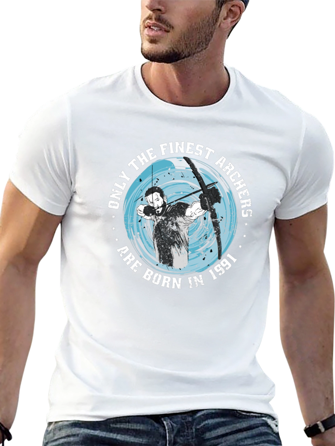 Finest Archers Born in 1991 Black T-Shirt