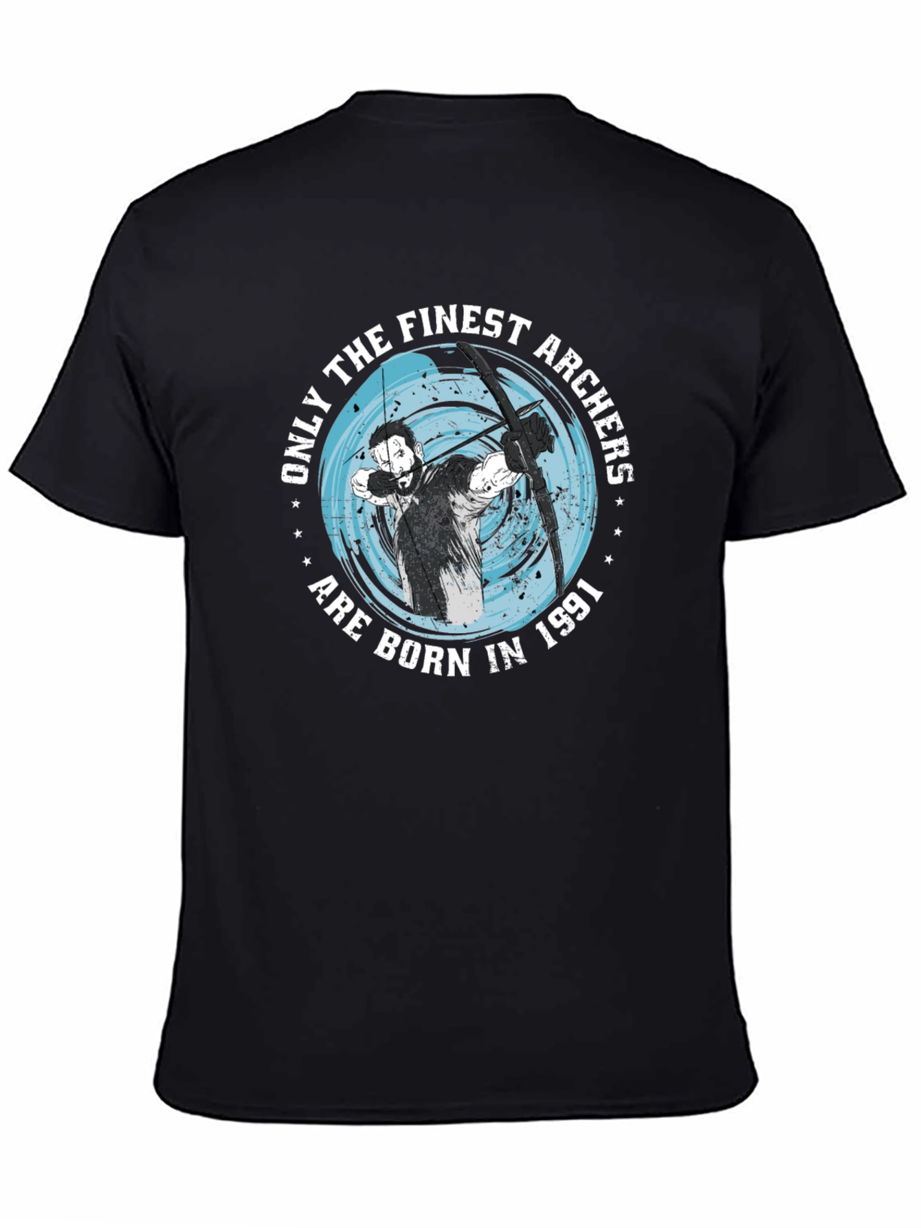 Finest Archers Born in 1991 Black T-Shirt
