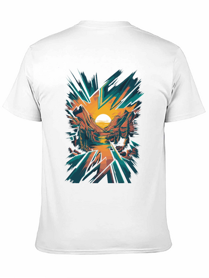 Sunset Mountain Graphic Tee - Nature Inspired Design