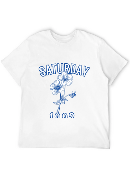 Saturday Floral Graphic Tee