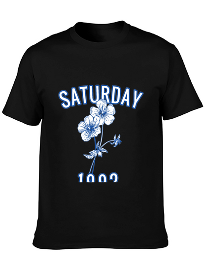 Saturday Floral Graphic Tee
