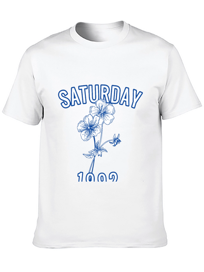 Saturday Floral Graphic Tee