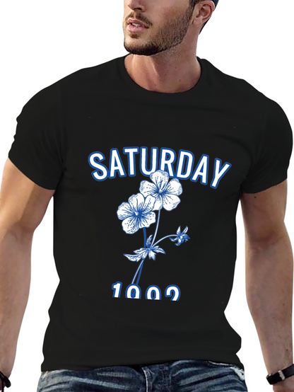 Saturday Floral Graphic Tee