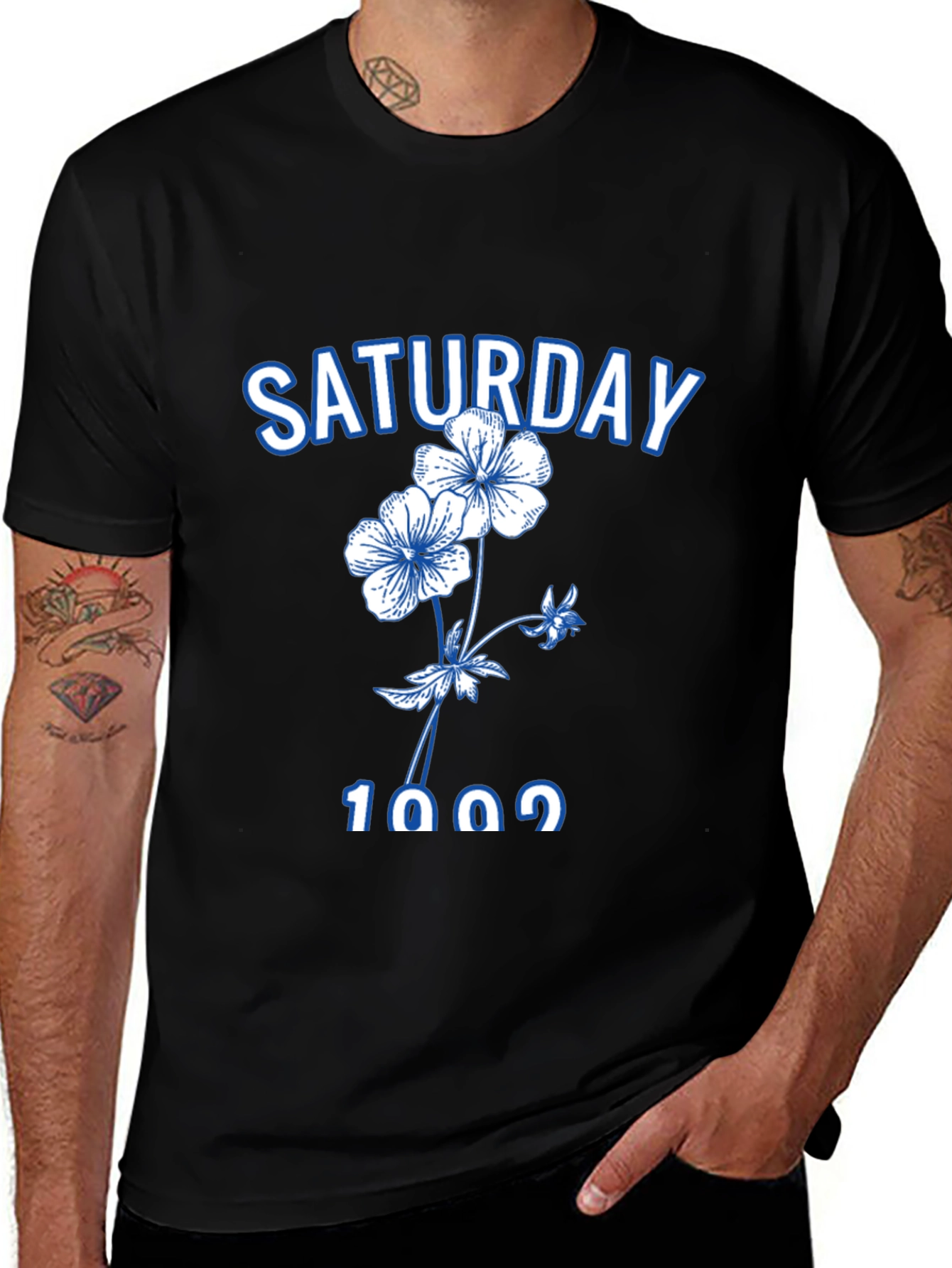 Saturday Floral Graphic Tee