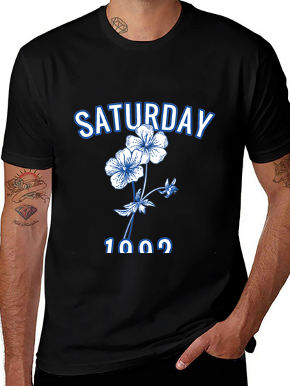 Saturday Floral Graphic Tee