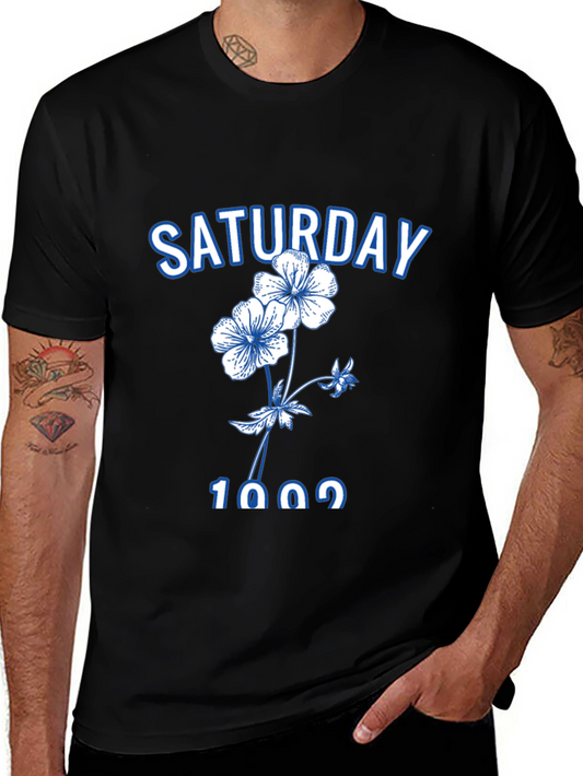 Saturday Floral Graphic Tee