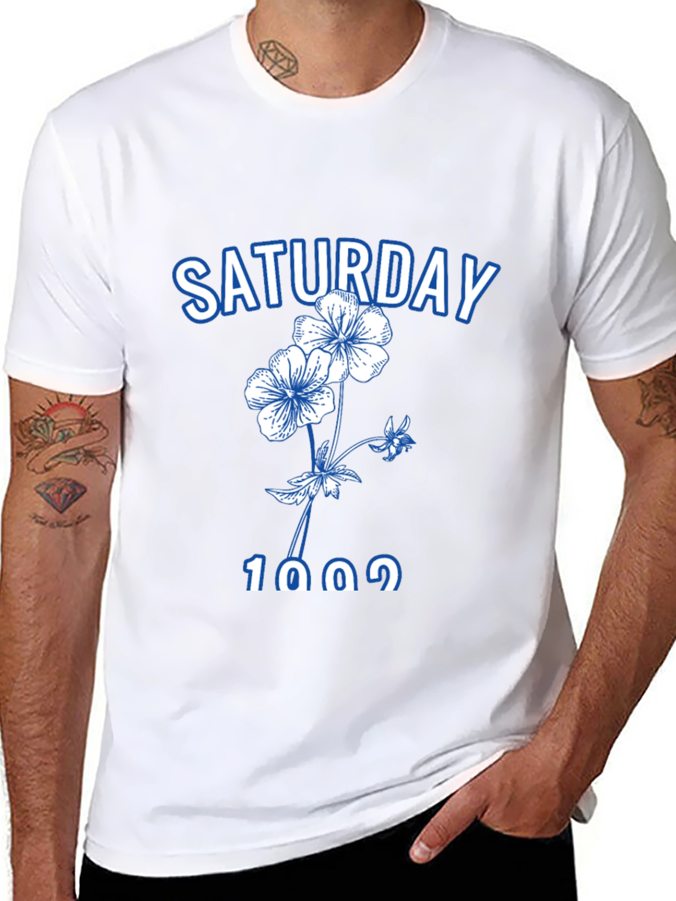 Saturday Floral Graphic Tee