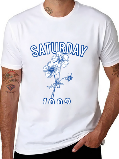 Saturday Floral Graphic Tee