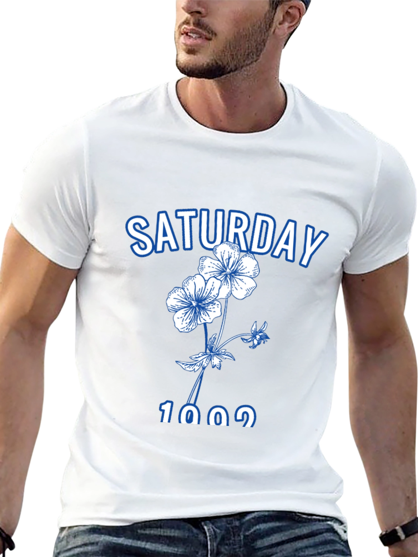 Saturday Floral Graphic Tee