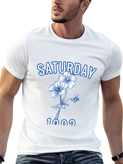 Saturday Floral Graphic Tee