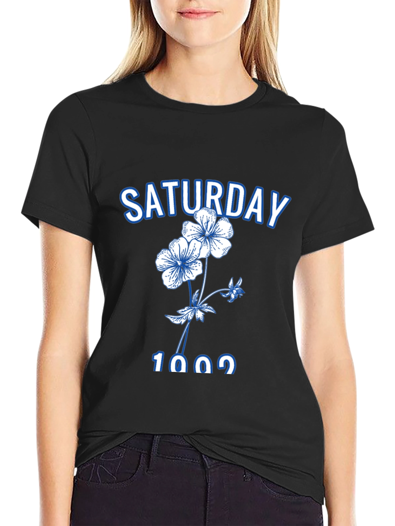Saturday Floral Graphic Tee