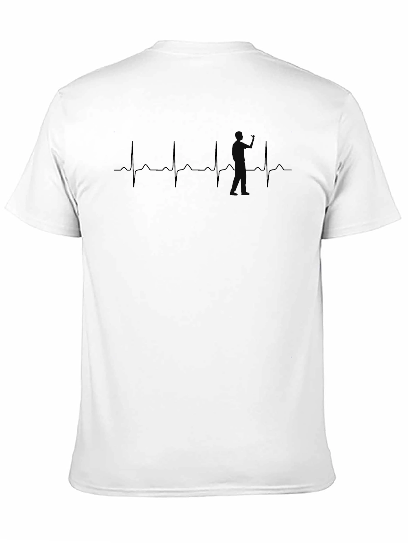 Heartbeat Disc Golf T-Shirt - Black Graphic Tee