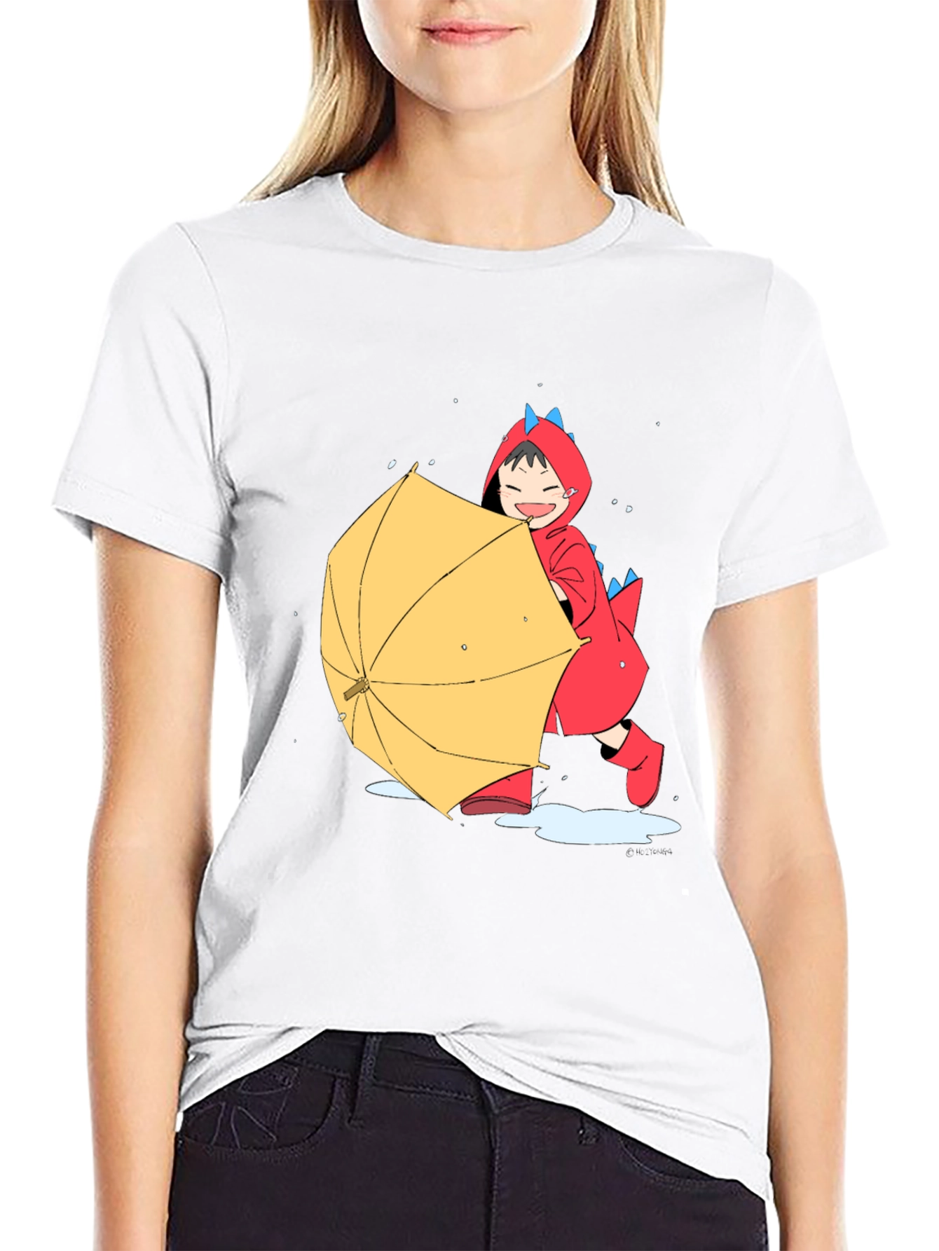 Dino Rain Fun T-Shirt