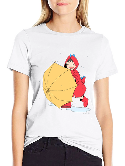 Dino Rain Fun T-Shirt
