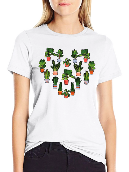 Plant Lover Heart T-Shirt - Stylish & Unique Design