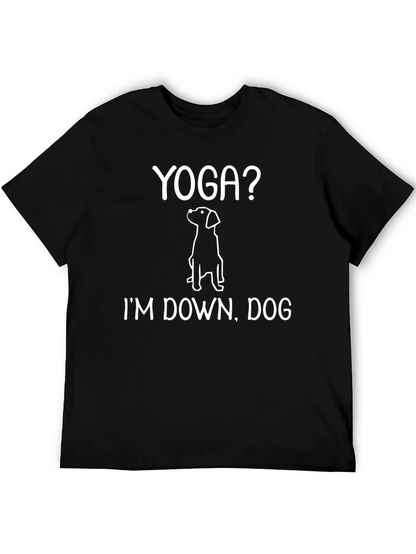 Yoga Dog Graphic Tee - Im Down Dog