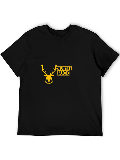 Country Buck Black T-Shirt