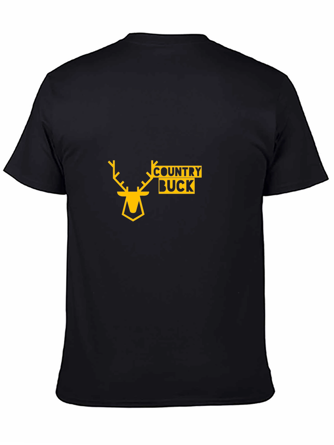 Country Buck Black T-Shirt